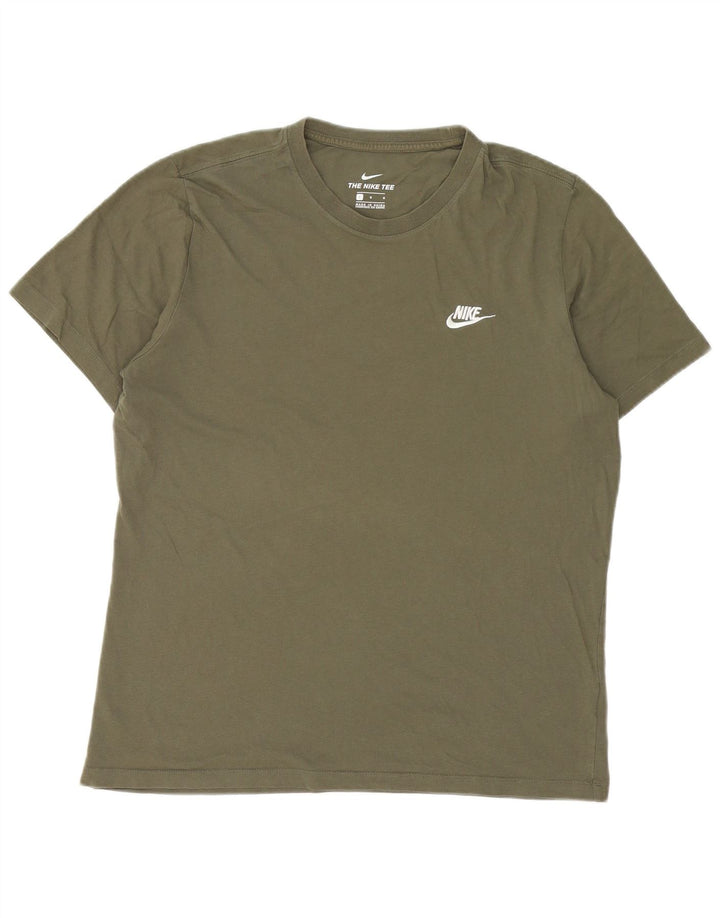 Nike T-shirt pour homme en coton kaki Taille L