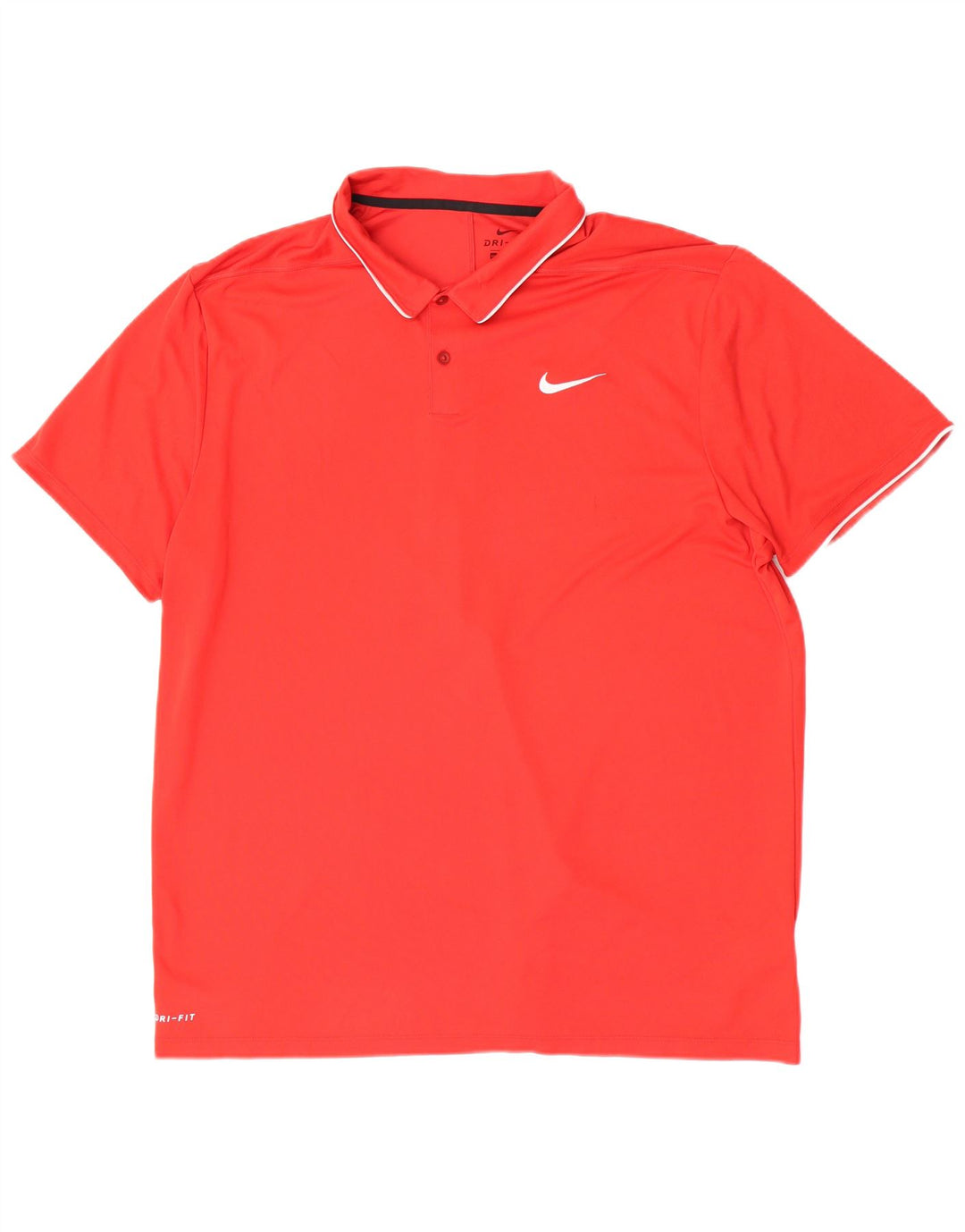 Nike Polo coupe classique pour homme 2XL Rouge Polyester