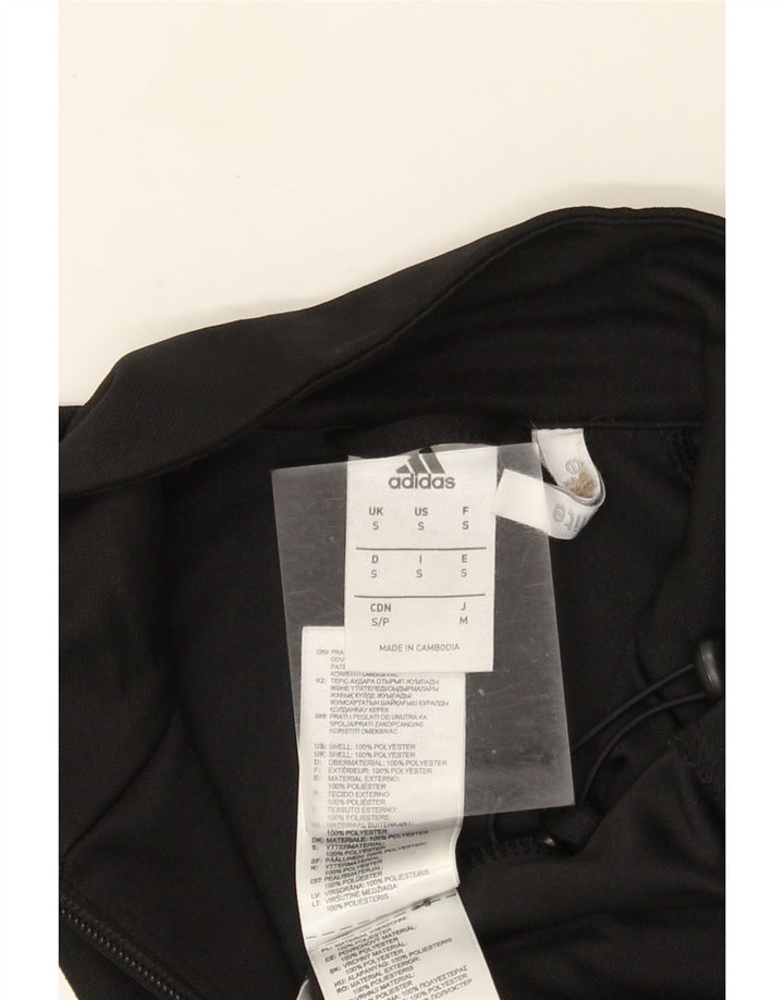 Adidas Hommes Climalite Survêtement Top Veste Petit Noir Polyester