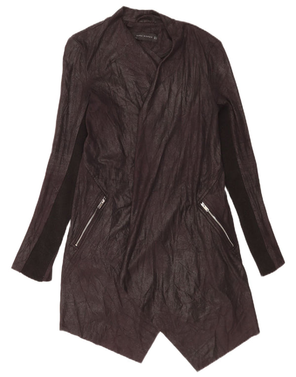 Zara Cardigan ouvert long pour femme UK 6 XS Noir