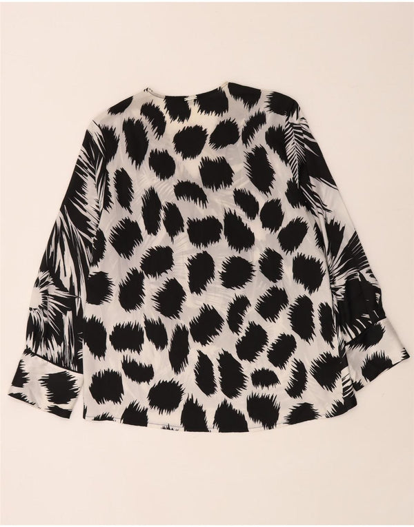Liu Jo Chemisier à manches longues pour femme UK 44 Medium Noir Floral