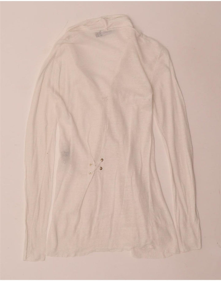 Max & Co. Cardigan pour femme UK 8 Petit lin blanc