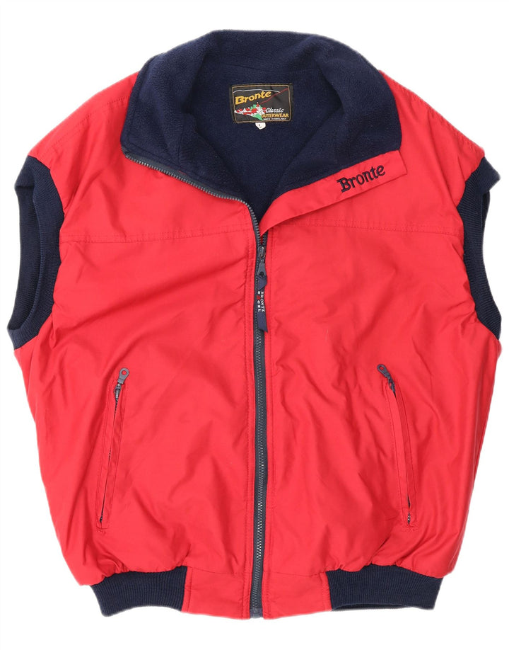 Bronte Gilet Homme UK 40 Large Rouge Polyester