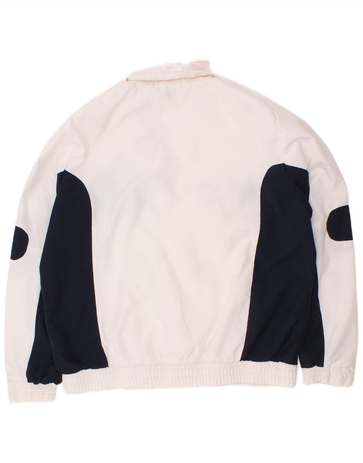 Adidas Veste de survêtement pour garçon 7-8 ans Blanc Colorblock Polyester