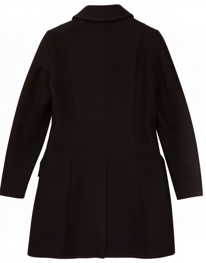 Benetton Pardessus Femme UK 6 XS Laine Noir
