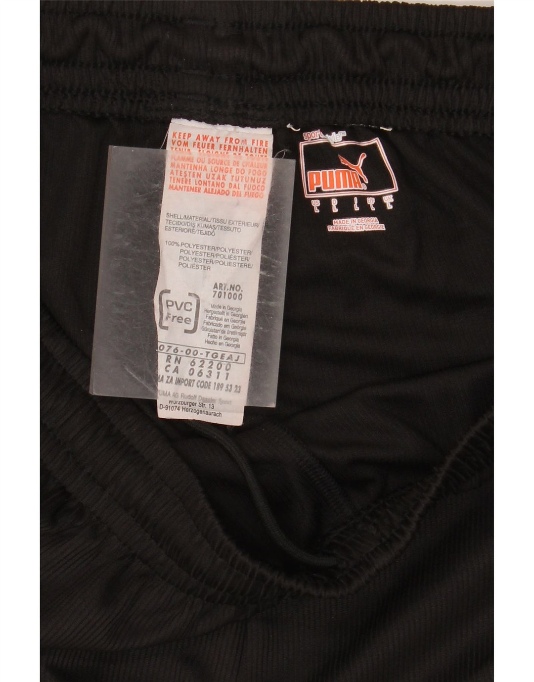 Puma Short de sport pour homme Large Noir Colorblock Polyester