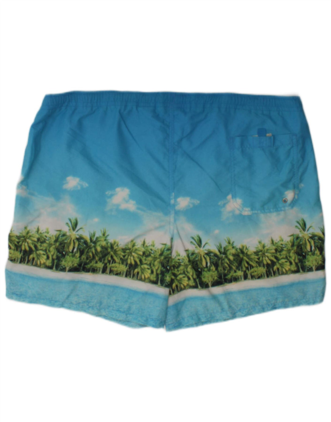 Marks & Spencer Short de Bain Graphique Homme XL Bleu Polyamide Plage