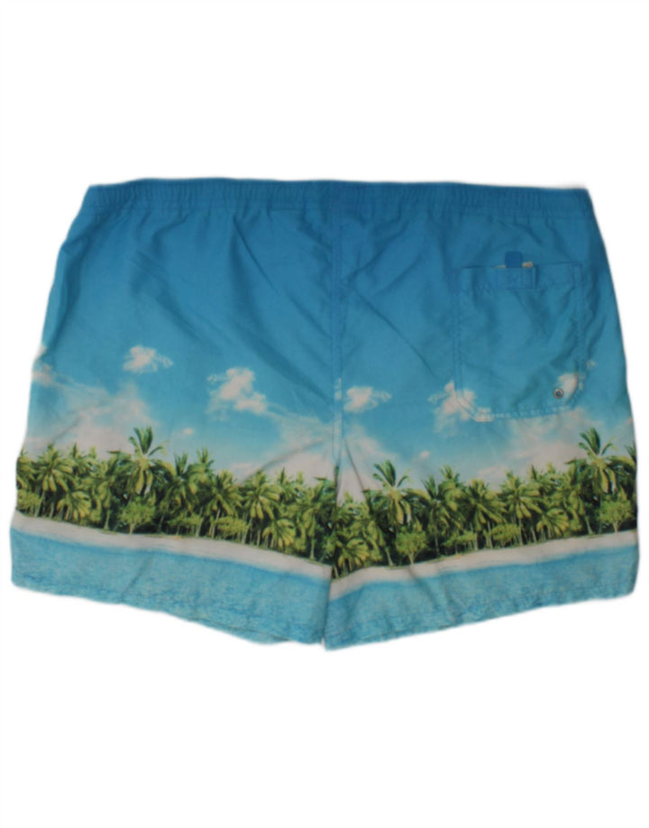 Marks & Spencer Short de Bain Graphique Homme XL Bleu Polyamide Plage