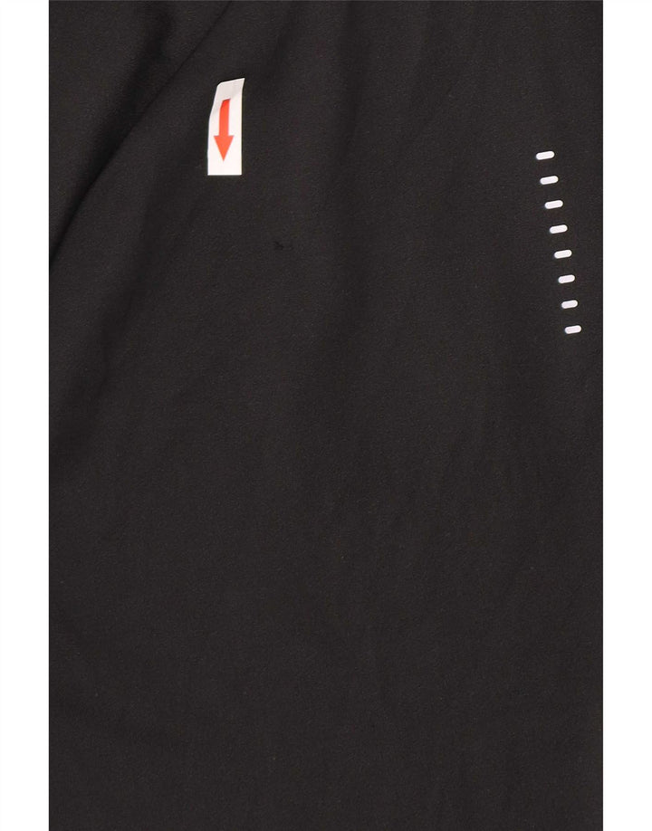 Nike Hommes Zip Neck Graphic Survêtement Top XS Noir Polyester