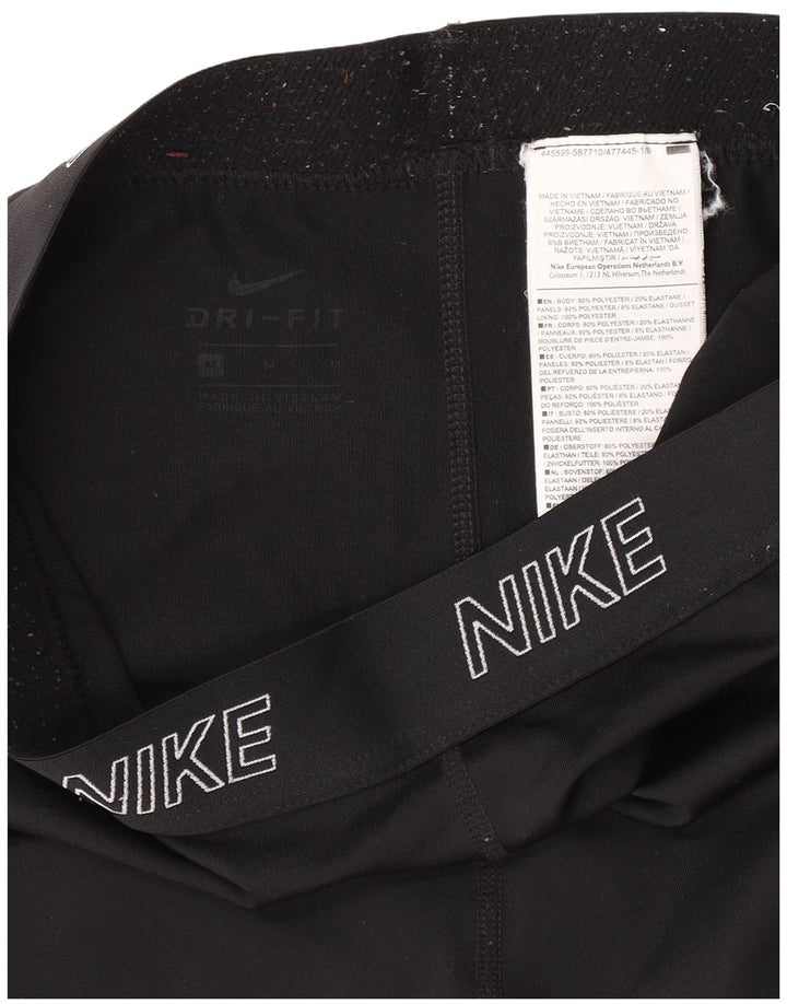Nike Legging graphique Dri Fit pour femme UK 12 Noir moyen Polyester