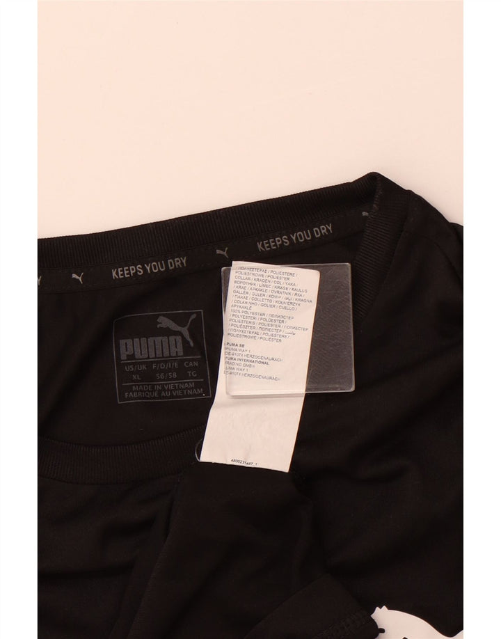 PUMA T-Shirt Homme Haut XL Noir Polyester