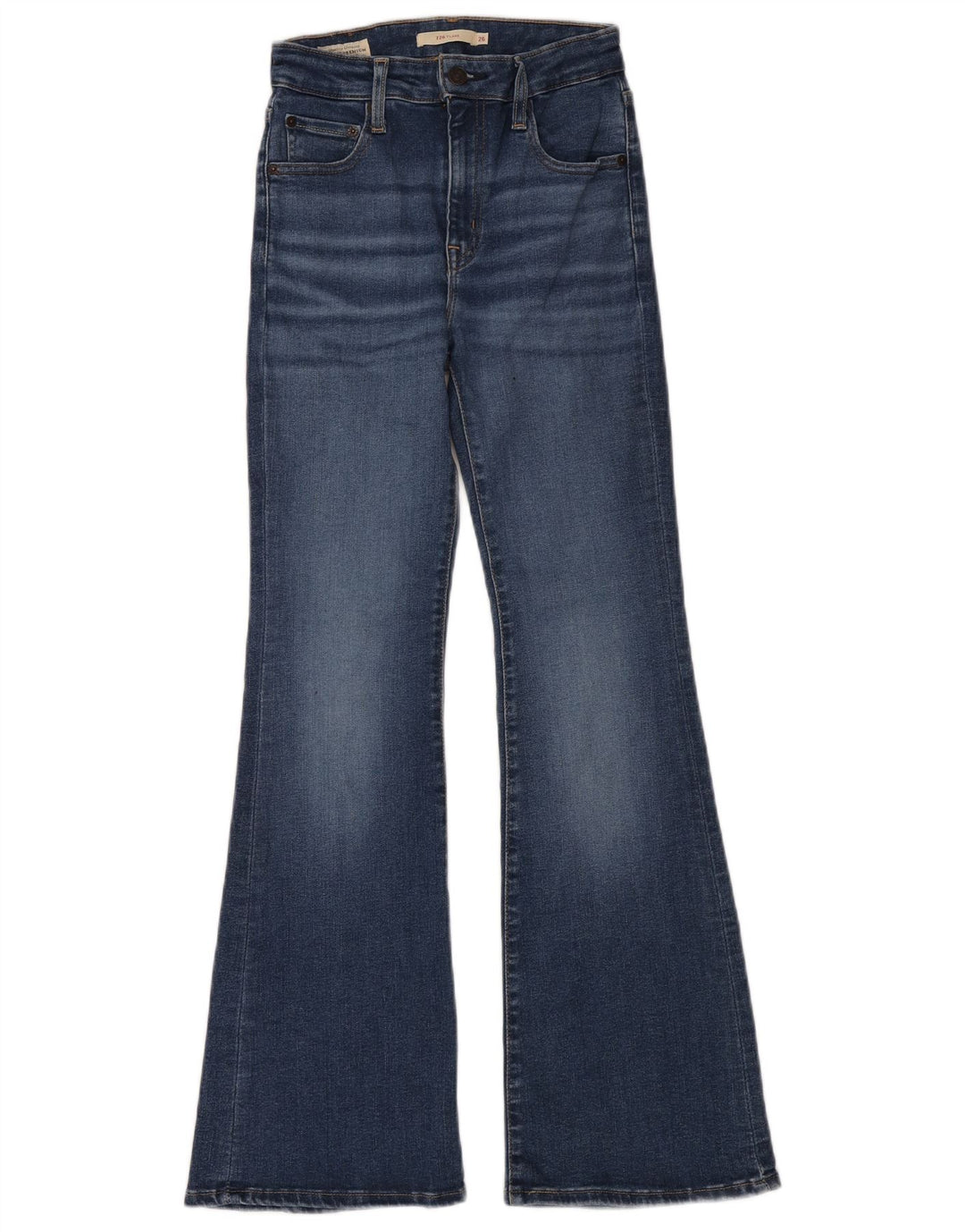 Levi's Jean Évasé Taille Haute 726 Femme W26 L30 Bleu Coton
