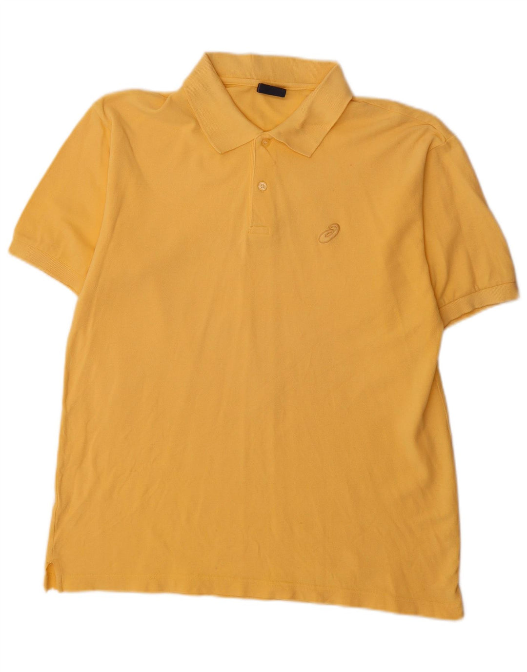 Asics Polo Homme Jaune Moyen Coton