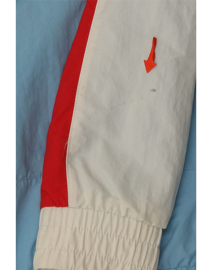 Reebok Veste de Survêtement Homme Small Bleu Colorblock Nylon