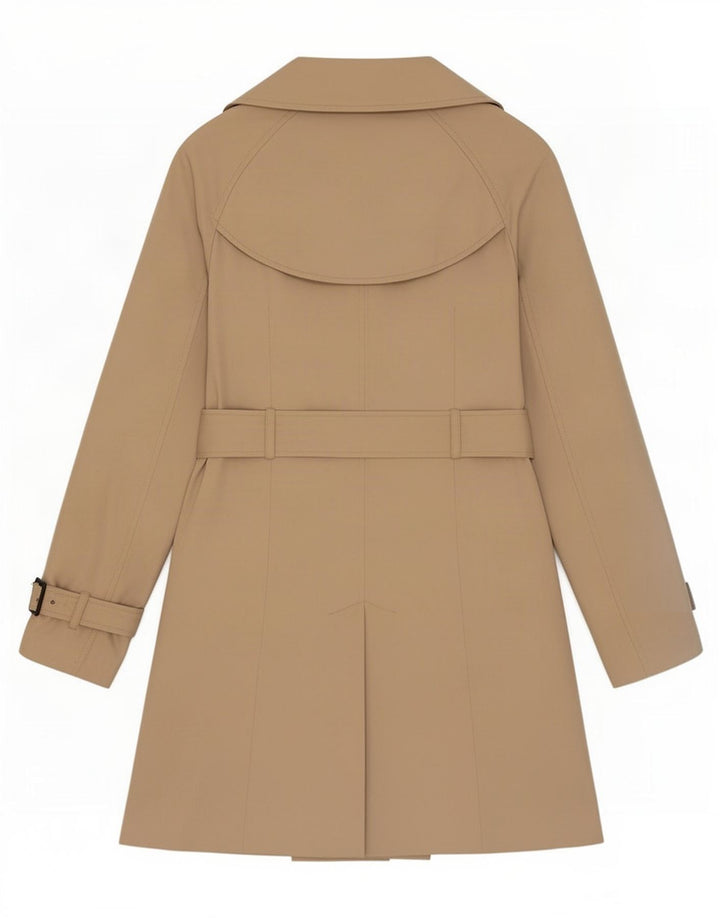 Zara Femme Trench Coat UK 6 XS Beige Polyester