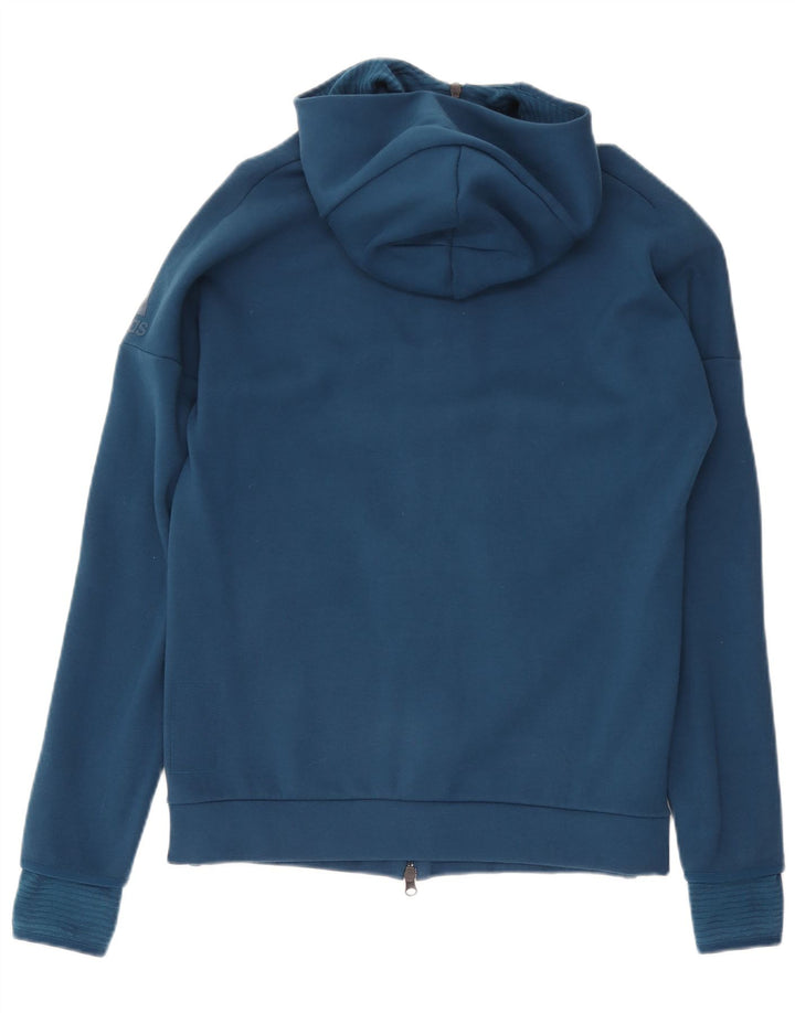 ADIDAS Pull à capuche zippé pour homme Bleu marine moyen