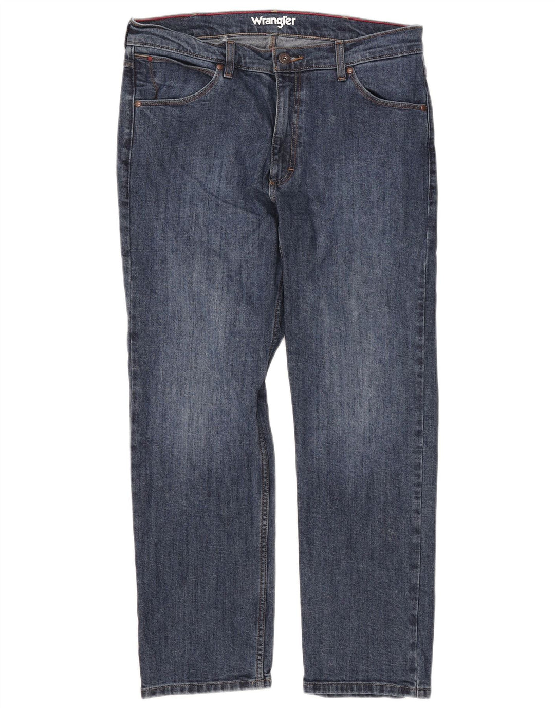 Wrangler Jean droit régulier pour hommes W34 L30 bleu coton