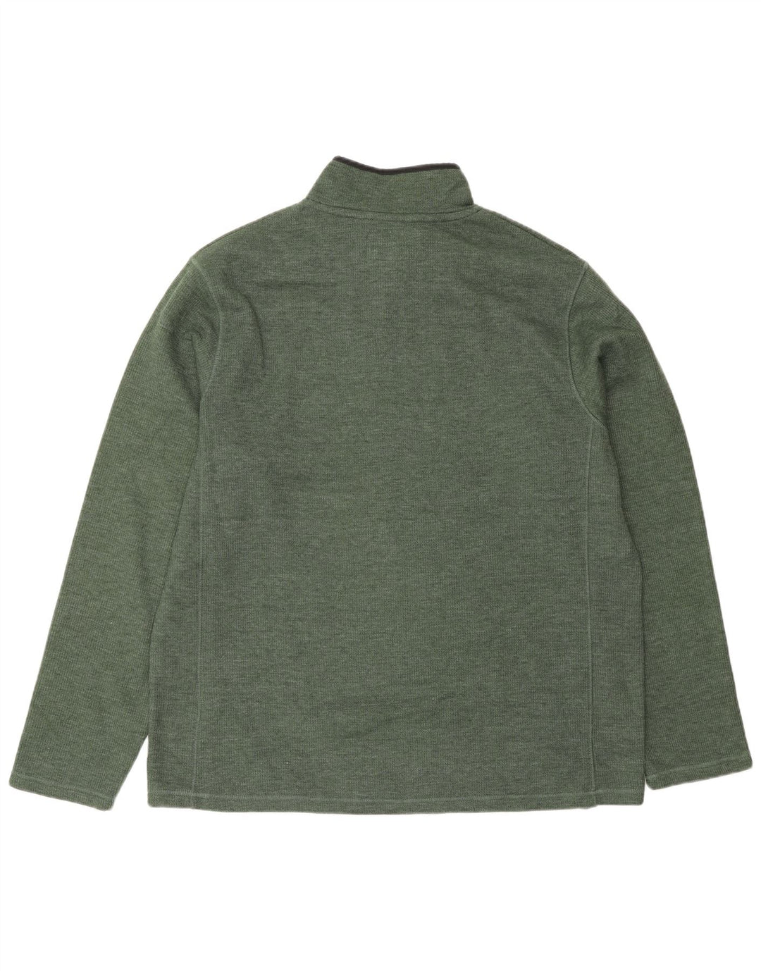 Mountain Warehouse Pull à col zippé pour homme en coton vert Taille L