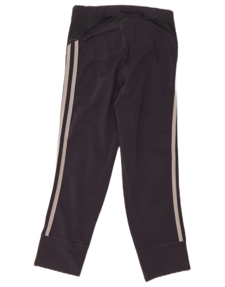 Adidas Femmes Capri Leggings UK 8 Petit Noir Polyester