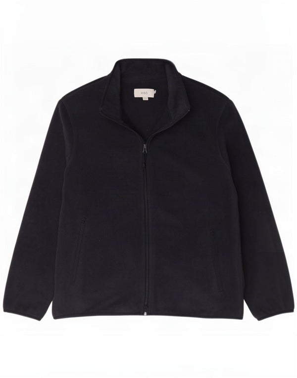 Marks & Spencer Veste polaire pour homme UK 42 XL Bleu marine Polyester