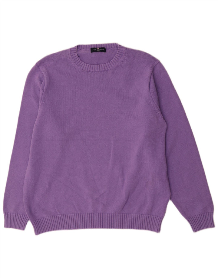 Marks & Spencer Pull à col rond bleu Harbour pour homme, grand violet