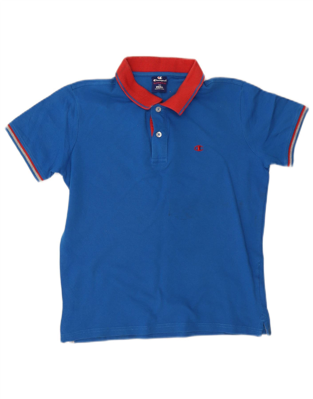 CHAMPION Polo Femme UK 10 Petit Bleu