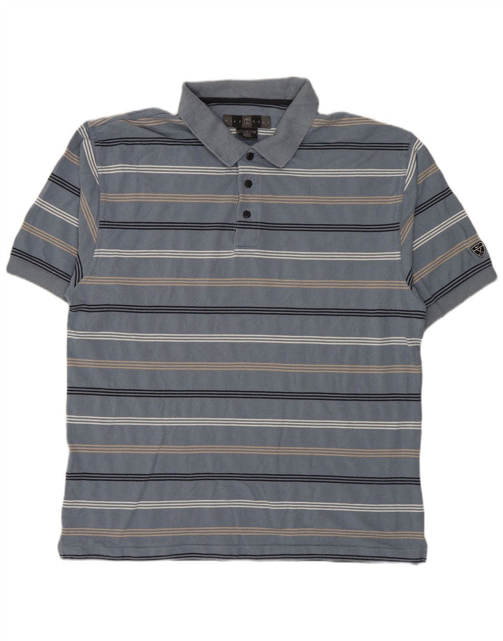 NIKE Polo Homme Large Rayé Bleu