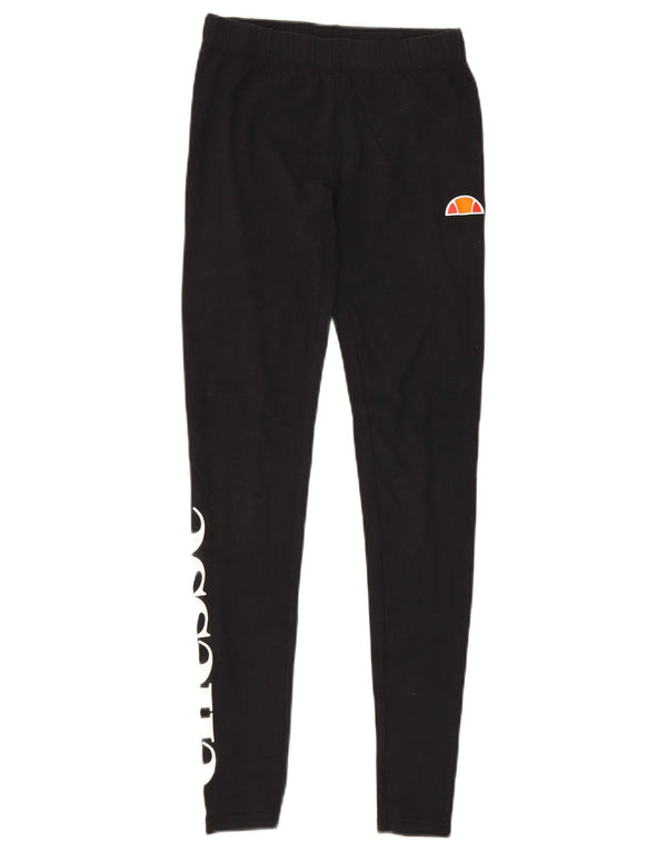 Ellesse Leggings graphiques pour femme UK 8 Small Noir Coton