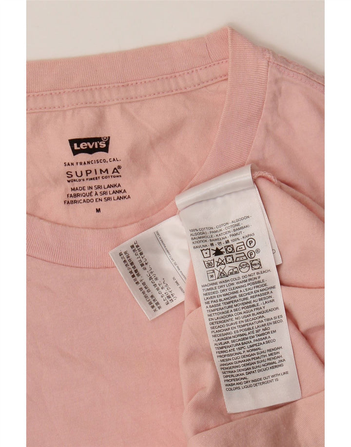 LEVI'S T-Shirt Homme Rose Moyen Coton
