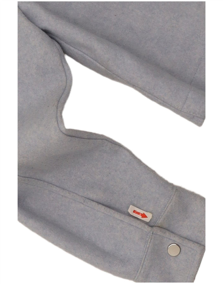 Zara Womens Crop Bomber Jacket UK 16 Grand Bleu Polyester