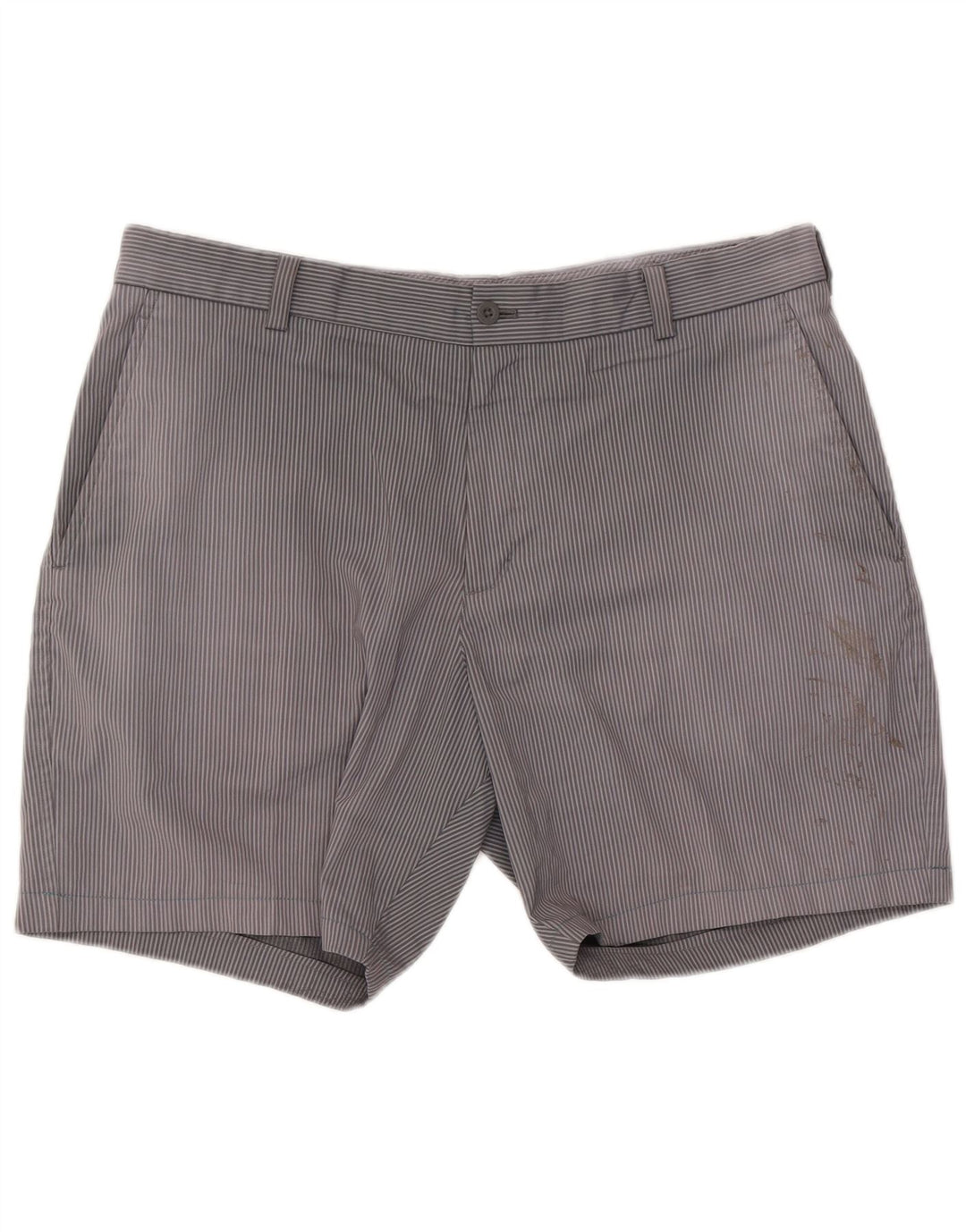 Nike Short chino de golf W36 pour homme en polyester à fines rayures gris
