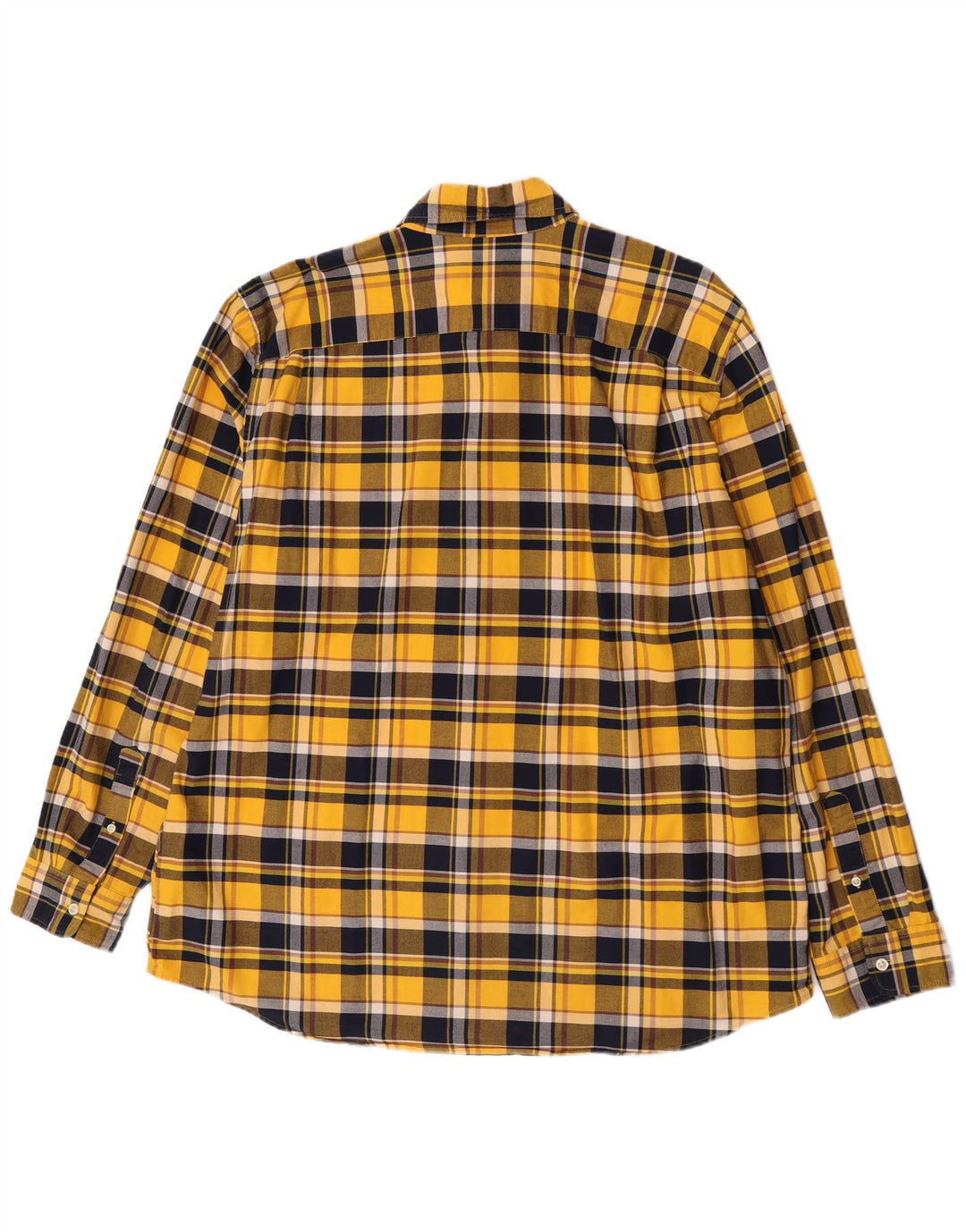 Gap Chemise slim en flanelle pour homme 2XL en coton à carreaux jaune