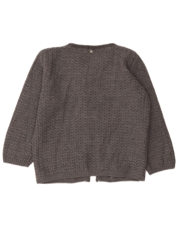 Trussardi Jeans Cardigan court à manches 3/4 pour femme Gris moyen UK 12