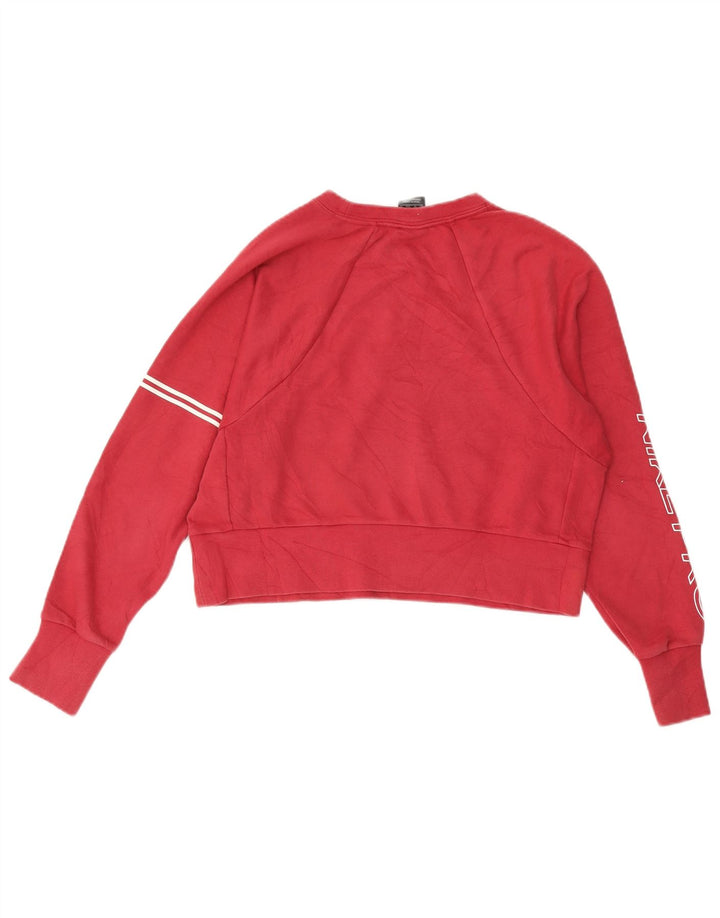 NIKE Sweat-shirt court surdimensionné pour femme UK 6 XS Bordeaux