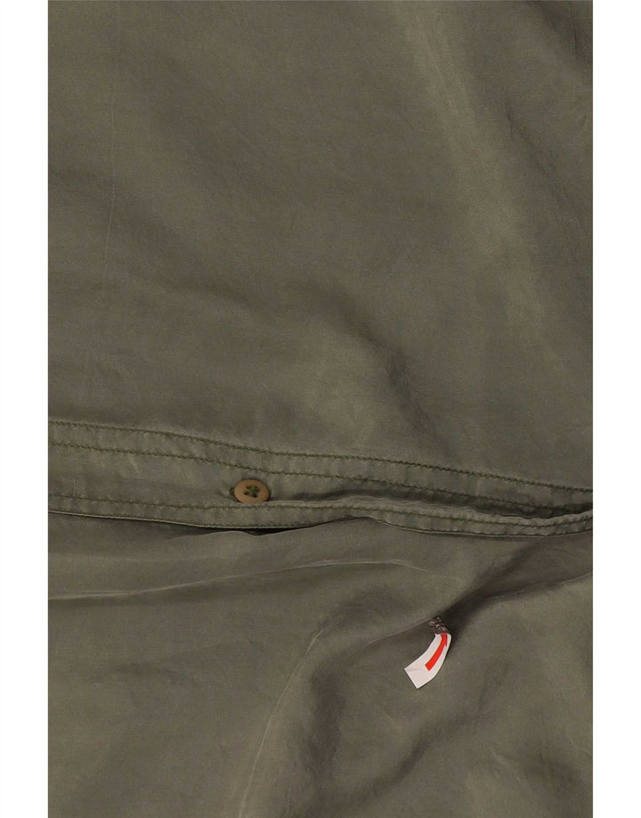 Chemise à Manches Courtes Homme Bogari Soie Kaki Moyen