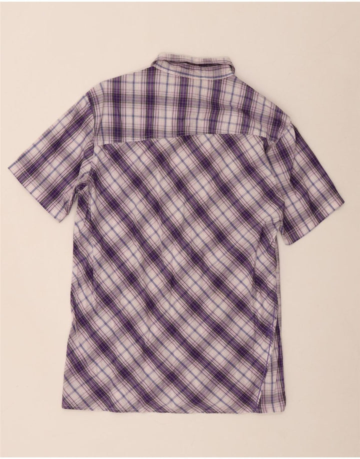 Rip Curl Chemise à manches courtes pour hommes en coton à carreaux violet moyen