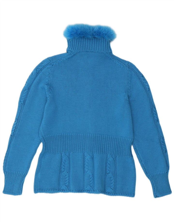 Mariapola Cardigan Femme Pull IT 48 XL Bleu Laine Mérinos