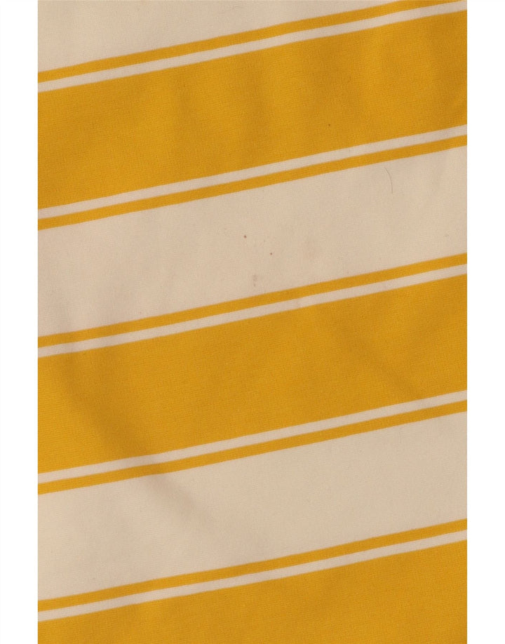 Marks & Spencer Haut court pour femme UK 14 Grand coton rayé jaune