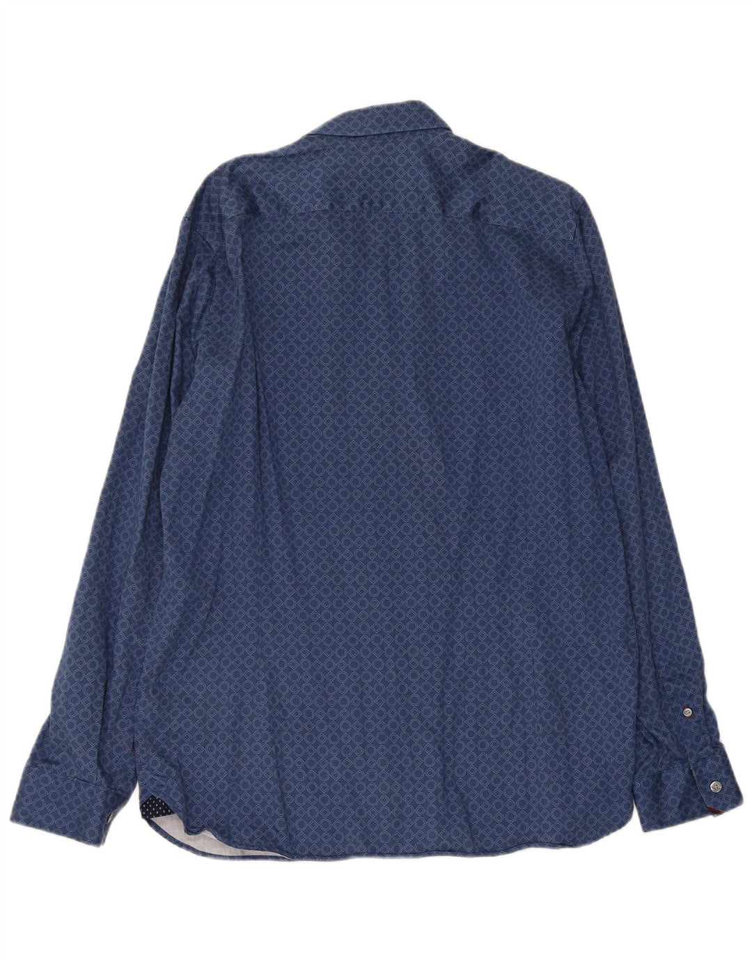 Ted Baker Chemise Homme Taille 5 XL Bleu Géométrique Coton
