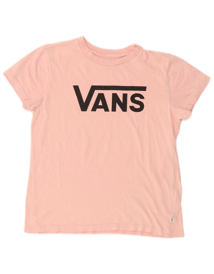 VANS T-shirt graphique pour femme UK 12 Rose moyen