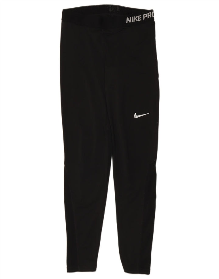 Nike Legging graphique Dri Fit pour femme UK 14 Noir moyen