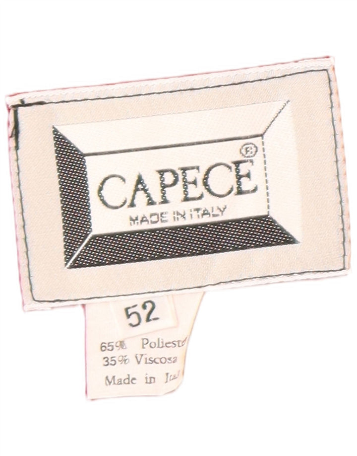 vintage Homme Double Breasted Blazer Veste IT 52 XL Rouge Polyester