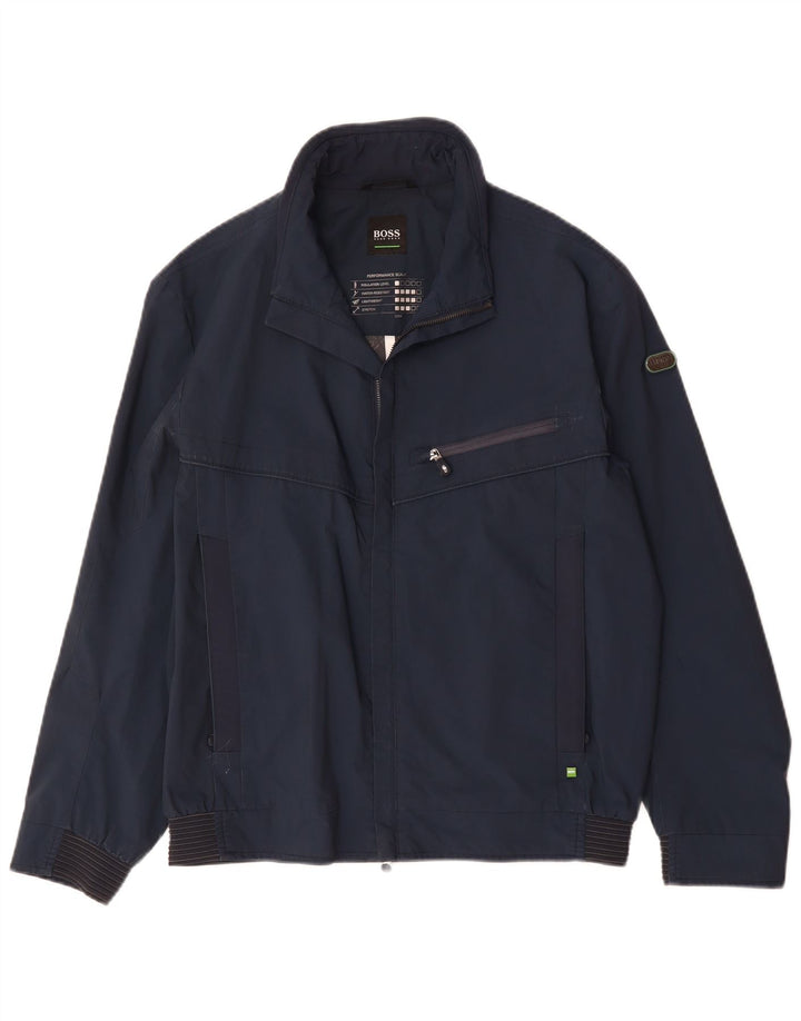 Hugo Boss Veste Bomber Homme UK 36 Petit Bleu Marine