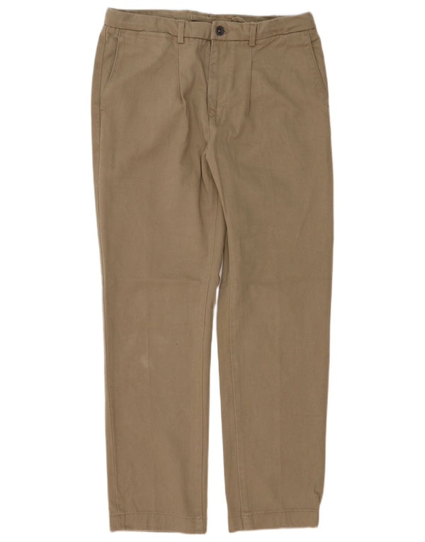 Pantalon Chino Droit Vintage Homme W34 L30 Beige