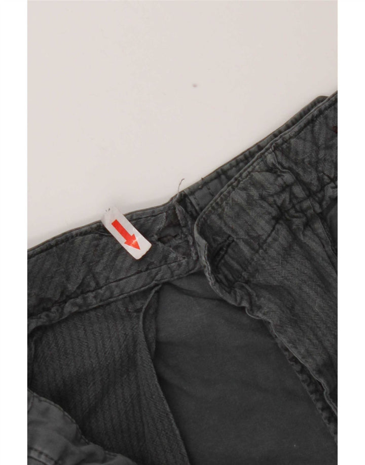 Marks & Spencer Short Chino Femme W36 Large Gris Coton