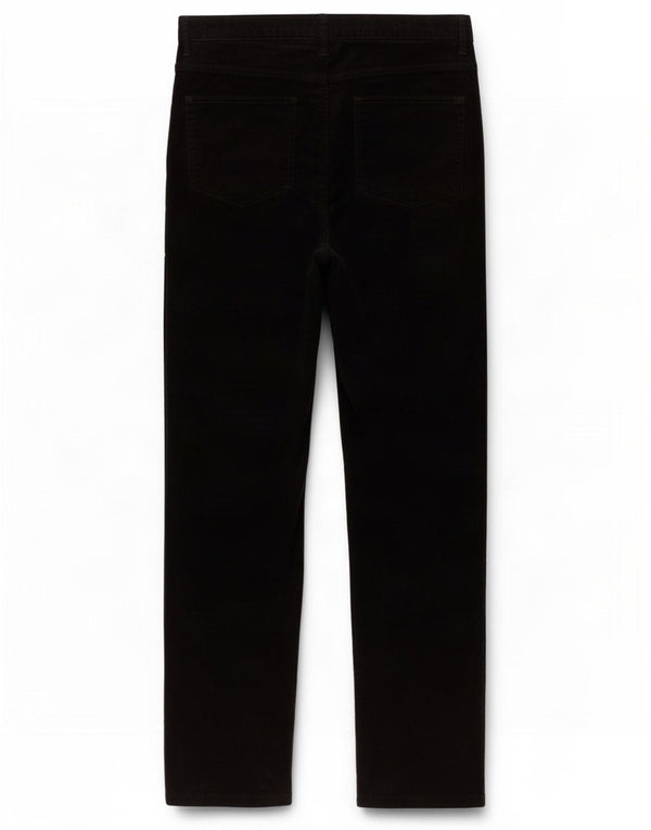 Marks & Spencer Pantalon slim en velours côtelé pour femme UK 16 Large W34 L31 Noir