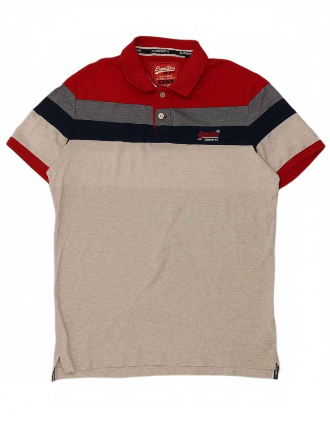 Superdry Polo XL Homme Multicolore Colourblock Cotton