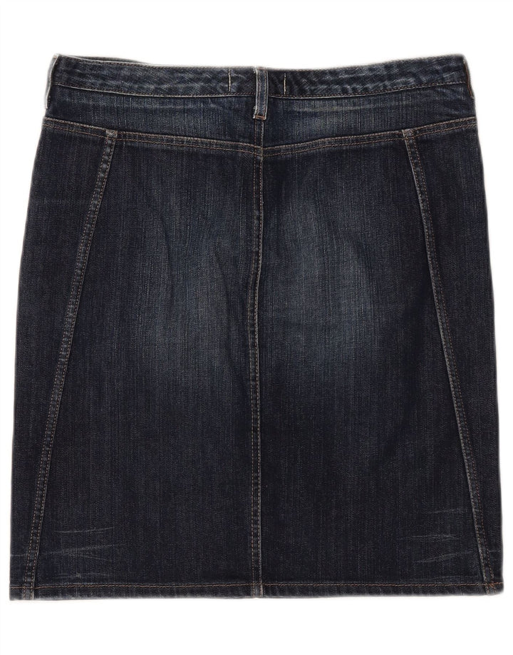 Benetton Jupe En Jean Femme IT 44 Medium W32 Bleu Marine Coton