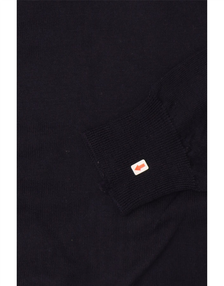 Ungaro Pull ras du cou pour homme IT 48 Small Bleu marine en laine