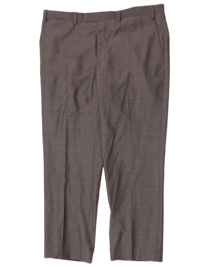 Marks & Spencer Pantalon de costume droit autographe pour homme W38 L29 Gris laine